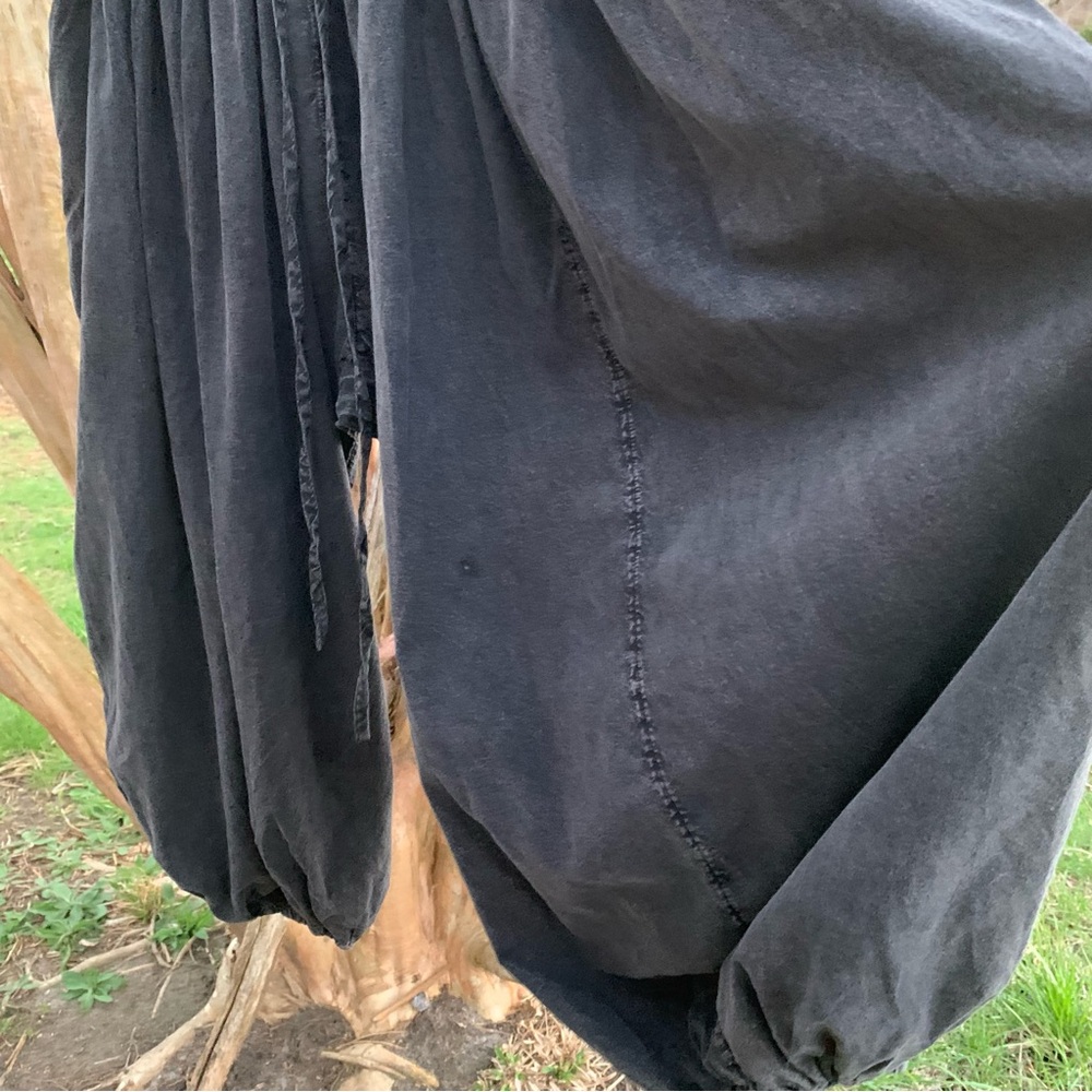 UO Out From Under Jasmine Ballon/Harem Pants in Black - Picture 8 of 11